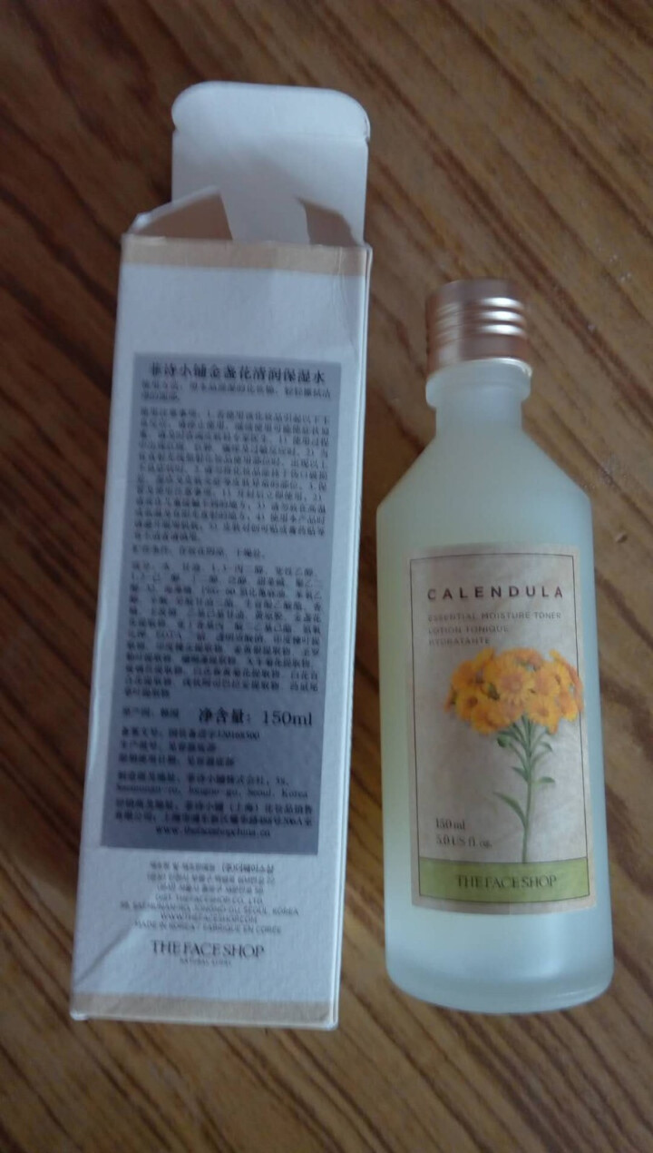 菲诗小铺（The Face Shop）金盏花清润保湿水150ml（化妆水 爽肤水 保湿水 柔肤水 舒缓保湿  提亮肤色）怎么样，好用吗，口碑，心得，评价，试用报,第4张