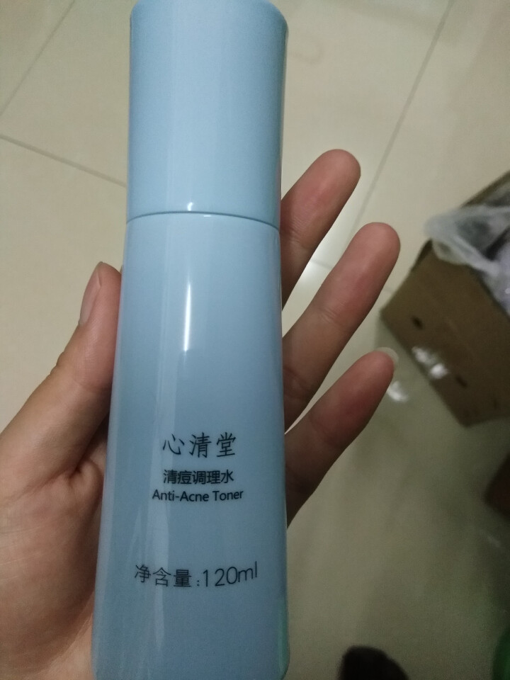 心清堂清痘调理水120ml 芦荟精华清爽控油祛痘爽肤水喷雾男女通用专柜正品 心清堂祛痘水怎么样，好用吗，口碑，心得，评价，试用报告,第4张