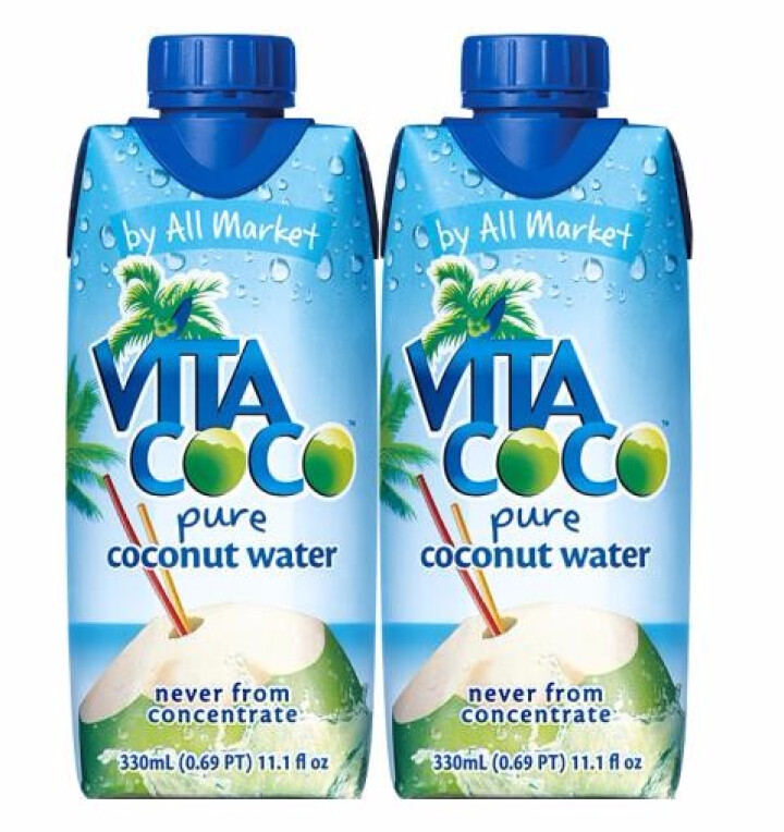 vita coco唯他可可椰子水NFC果汁进口饮品330ml 原味两瓶装怎么样，好用吗，口碑，心得，评价，试用报告,第2张