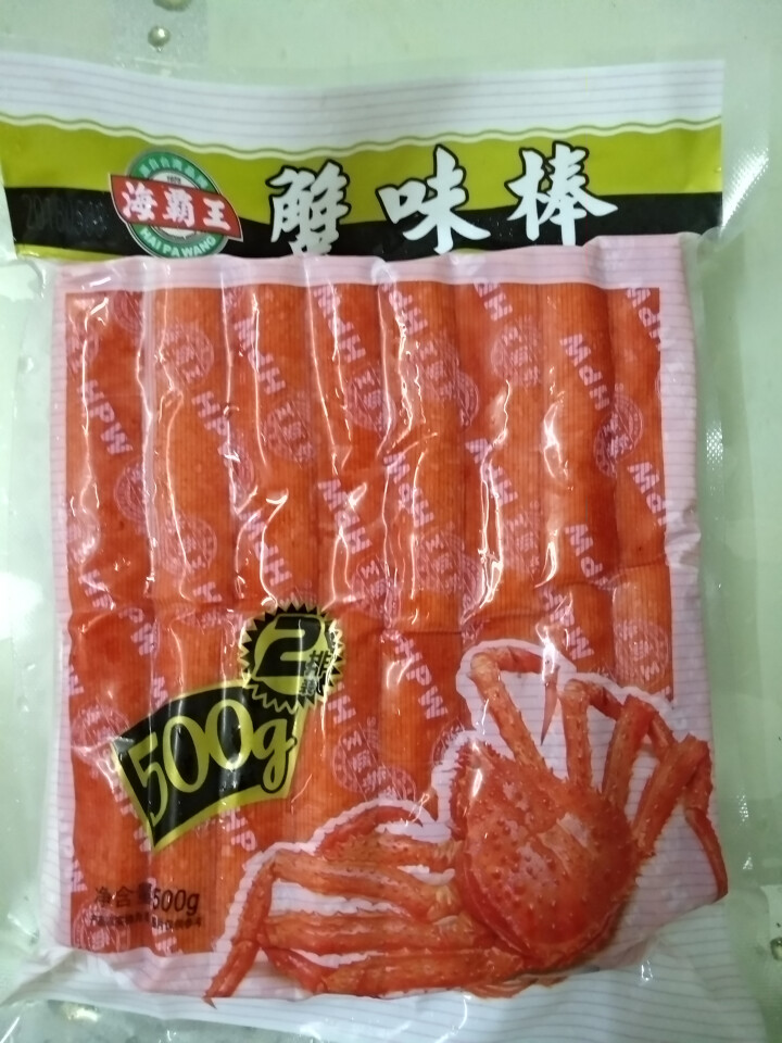 海霸王 蟹味棒 500g 32个 蟹味蟹柳 火锅丸子 火锅食材 烧烤食材怎么样，好用吗，口碑，心得，评价，试用报告,第2张