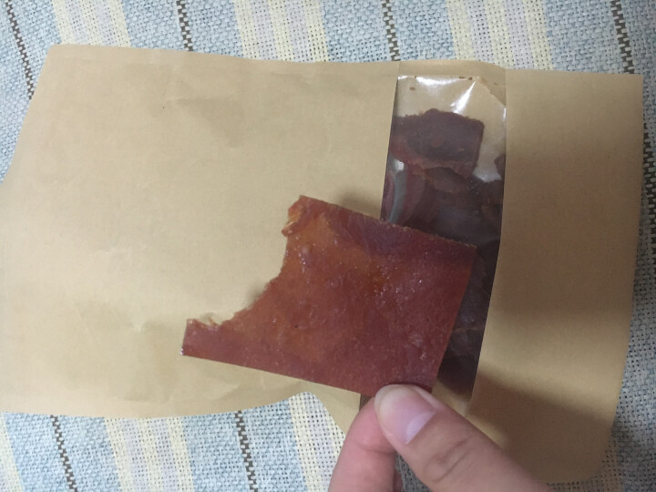 味巴哥 猪肉脯自然片100g休闲食品零食小吃靖江风味猪肉干肉脯 原味精制自然片100g怎么样，好用吗，口碑，心得，评价，试用报告,第4张