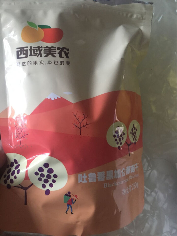 【西安馆】西域美农 休闲零食干果新疆特产黑加仑葡萄干 250g*2袋怎么样，好用吗，口碑，心得，评价，试用报告,第3张