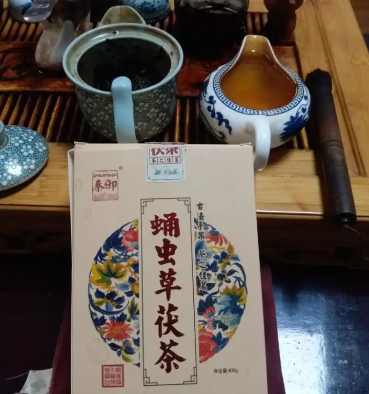 秦御 茶叶 陕西名牌产品蛹虫草茯茶 泾阳茯茶400克怎么样，好用吗，口碑，心得，评价，试用报告,第4张