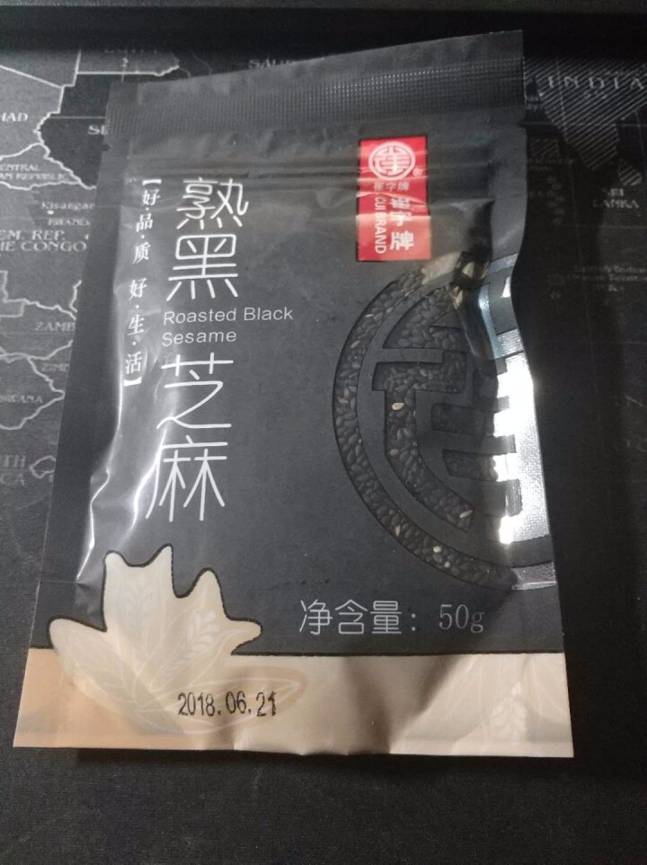 崔字牌熟黑白芝麻无添加无染色无草籽我沙子开袋即食2*50g装怎么样，好用吗，口碑，心得，评价，试用报告,第2张