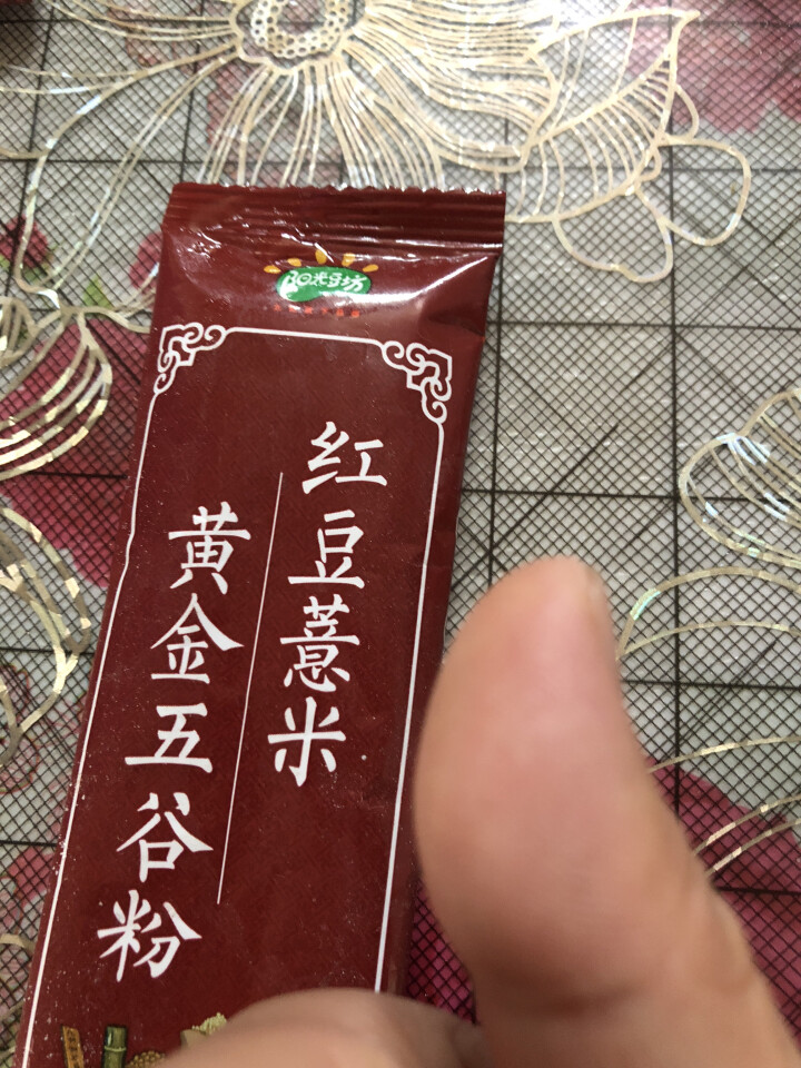 阳光豆坊（yangguangdoufang） 九阳红豆薏米粉 五谷杂粮代餐 红豆薏米粉30g/条×2条怎么样，好用吗，口碑，心得，评价，试用报告,第4张