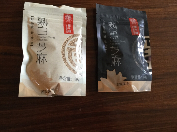 崔字牌熟黑白芝麻无添加无染色无草籽我沙子开袋即食2*50g装怎么样，好用吗，口碑，心得，评价，试用报告,第2张