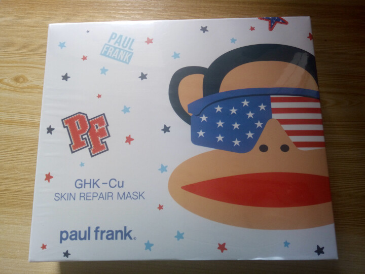 paul frank 美国潮牌大嘴猴 蓝铜肽面膜 赋活修护面膜男士女士可用 26ml×5怎么样，好用吗，口碑，心得，评价，试用报告,第2张