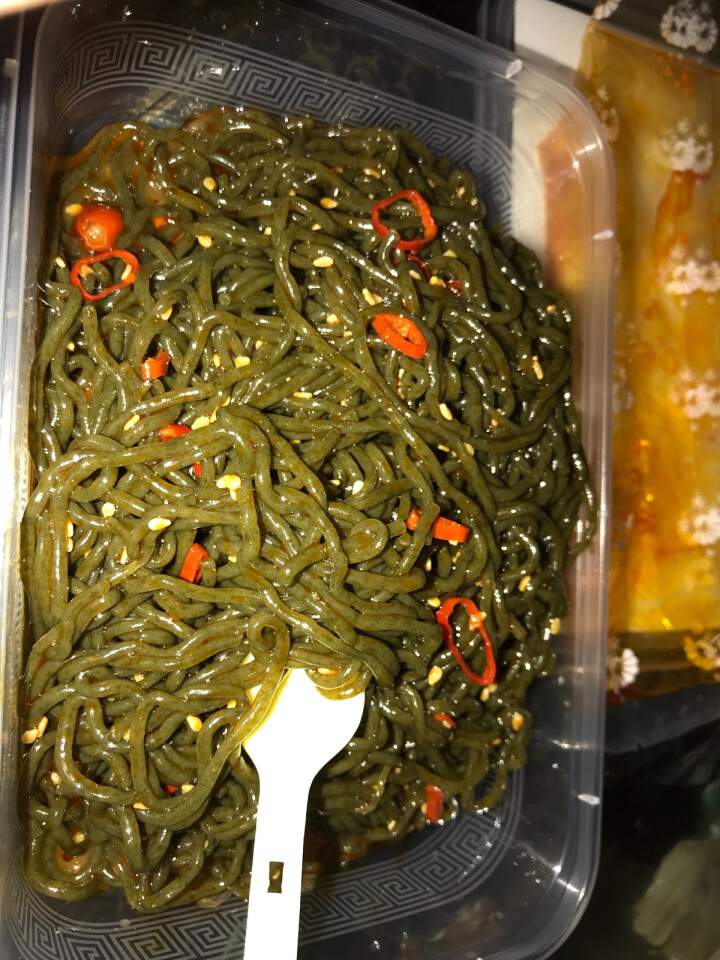 海芝宝 即食深海调味海带面 400g 香辣味 海鲜水产海藻怎么样，好用吗，口碑，心得，评价，试用报告,第4张