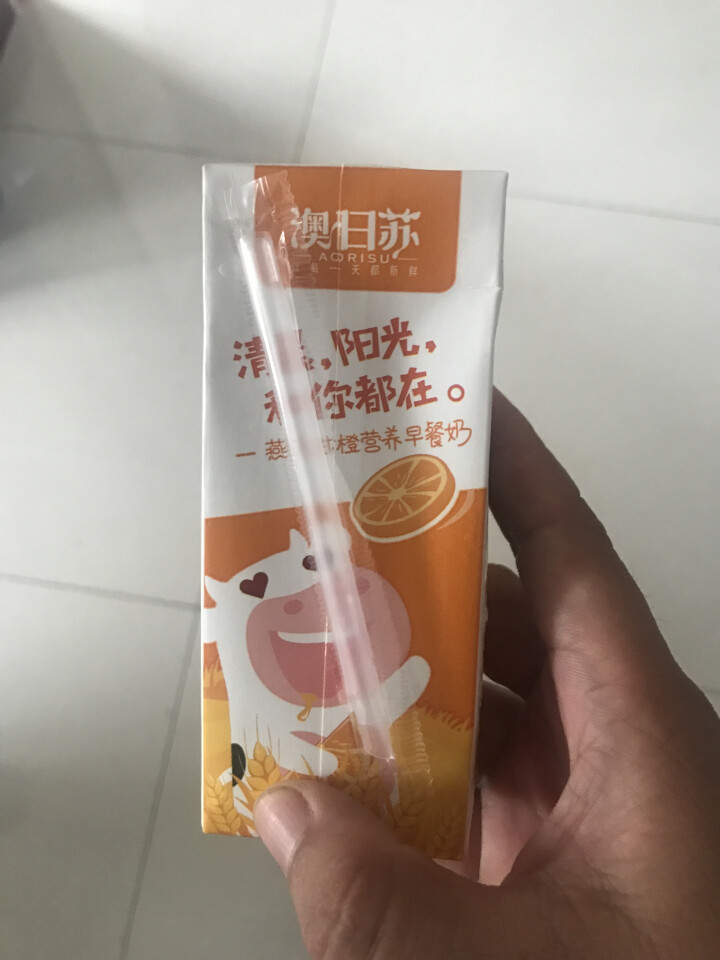 澳日苏  燕麦甜橙牛奶  250ml*12盒 礼盒装怎么样，好用吗，口碑，心得，评价，试用报告,第5张