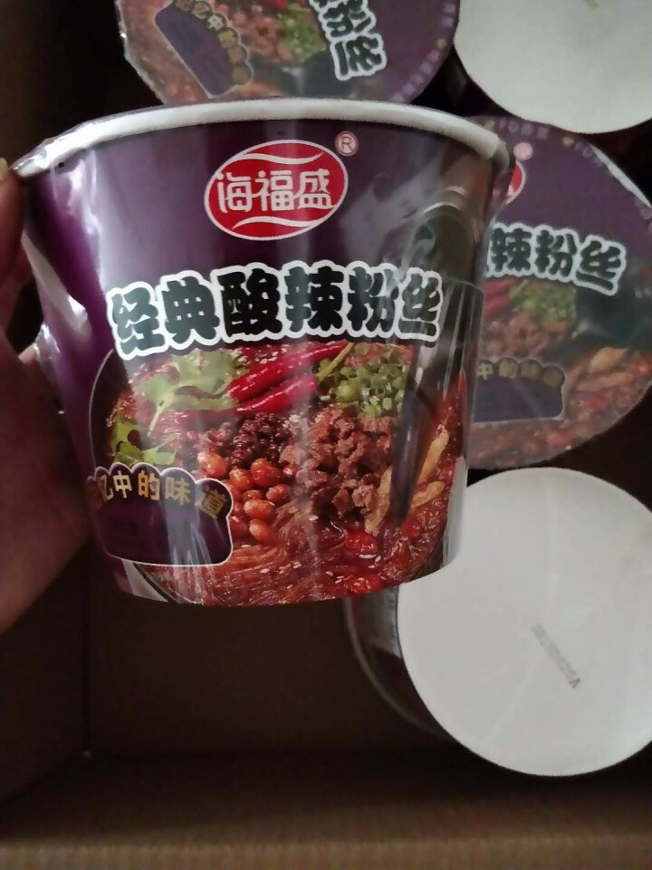 海福盛牛肉粉丝 速食方便面即食宵夜酸辣粉丝 FD冻干淮南牛肉汤粉丝 6桶装 经典酸辣整箱6桶怎么样，好用吗，口碑，心得，评价，试用报告,第3张