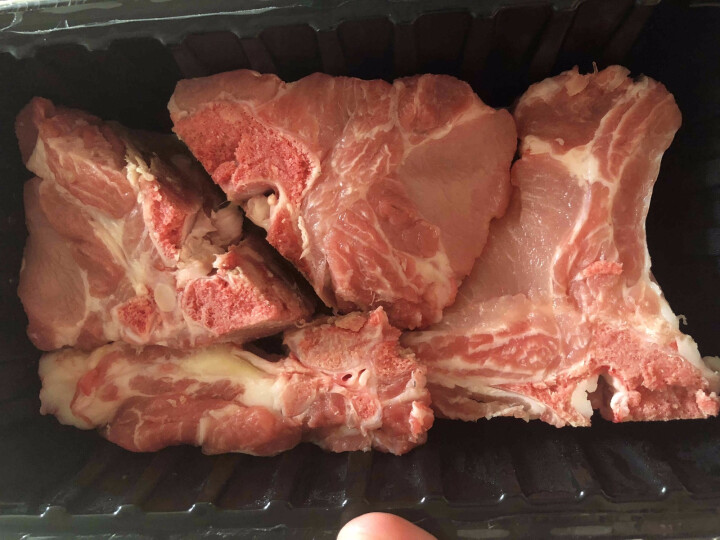 【冷鲜肉】湘村黑猪 冷鲜 带肉骨块 500g/盒 供港猪肉 儿童放心吃 GAP认证怎么样，好用吗，口碑，心得，评价，试用报告,第2张