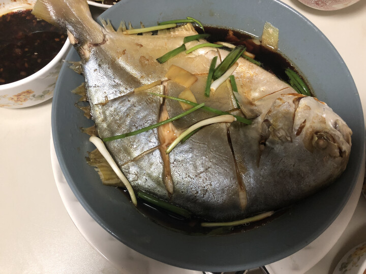 翔泰 冷冻清蒸金鲳鱼 640g/袋 半成品含豉油包（去鳃去内脏）海鲜水产怎么样，好用吗，口碑，心得，评价，试用报告,第4张