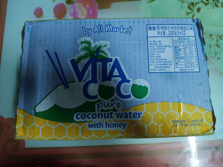 唯他可可（Vita Coco）蜂蜜味天然椰子水进口NFC果汁饮料 330ml*12瓶 整箱怎么样，好用吗，口碑，心得，评价，试用报告,第2张