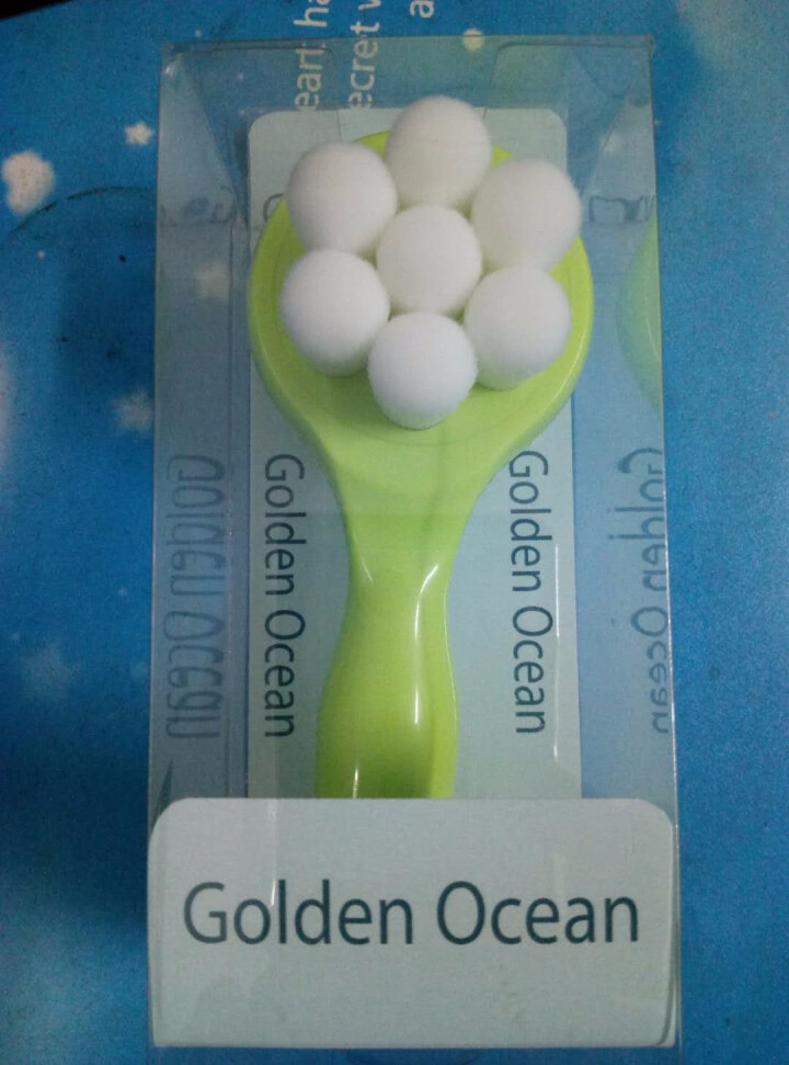 GoldenOcean金海洋梅花双面洗脸刷 站立式软毛硅胶洗脸刷 去黑头去角质 洗脸扑洁面刷 草绿色怎么样，好用吗，口碑，心得，评价，试用报告,第2张