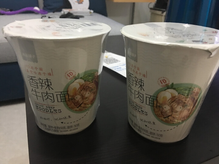 良品铺子 FD冻干面组合2杯  网红方便面 非油炸方便面泡面 香辣牛肉面68gx2怎么样，好用吗，口碑，心得，评价，试用报告,第4张