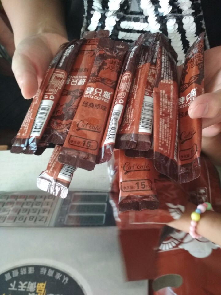 肆只猫 原味咖啡 特浓速溶咖啡粉即饮三合一50条袋装 饮料冲调 阿拉比卡豆源产地 是否送杯套餐可选 原味50条：买2送杯+勺子怎么样，好用吗，口碑，心得，评价，,第3张