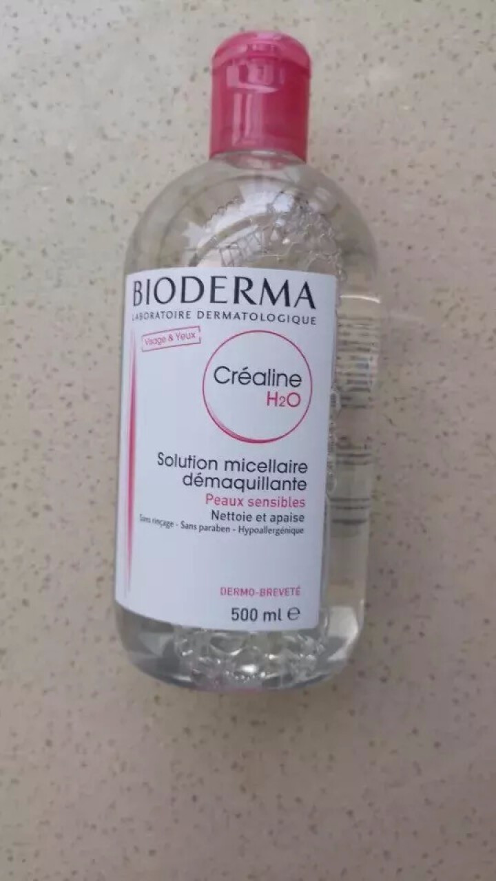 法国贝德玛（Bioderma）舒妍多效洁肤液500ml （卸妆水 深层清洁 粉水 舒缓保湿 敏感肌 眼唇 原装进口）怎么样，好用吗，口碑，心得，评价，试用报告,第2张