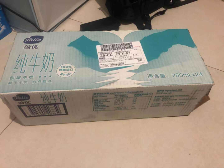 芬兰蔚优 Valio 脱脂牛奶 UHT纯牛奶 250ml*24整箱装怎么样，好用吗，口碑，心得，评价，试用报告,第2张