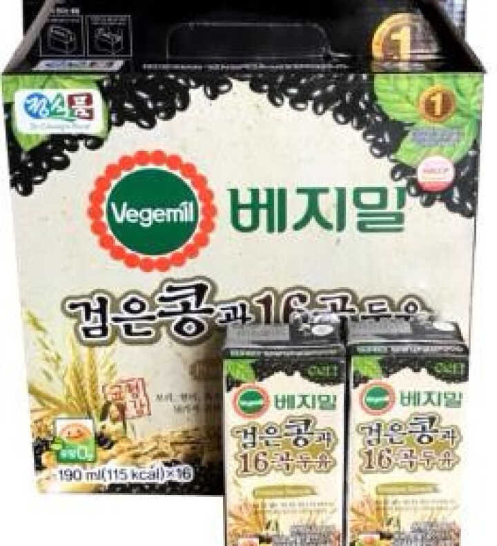 【韩国进口】倍吉美尔16谷物黑豆豆奶营养豆乳 190ml*2（体验装）怎么样，好用吗，口碑，心得，评价，试用报告,第3张