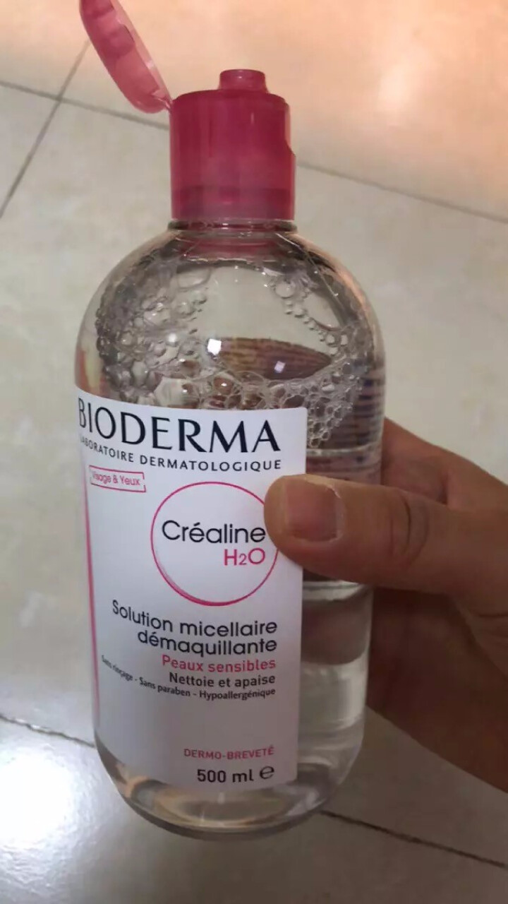 法国贝德玛（Bioderma）舒妍多效洁肤液500ml （卸妆水 深层清洁 粉水 舒缓保湿 敏感肌 眼唇 原装进口）怎么样，好用吗，口碑，心得，评价，试用报告,第3张