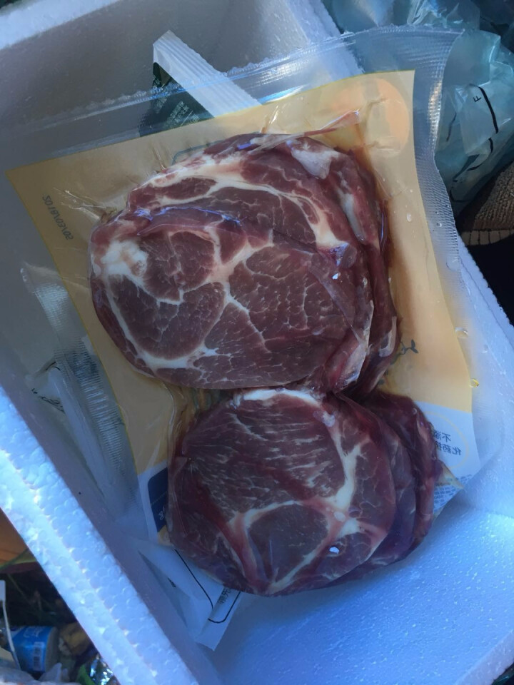 农畉（LONFOOD）农畉猪肉梅花肉500g 冷冻猪肉新鲜生猪肉梅花肉片 香煎梅花肉怎么样，好用吗，口碑，心得，评价，试用报告,第4张