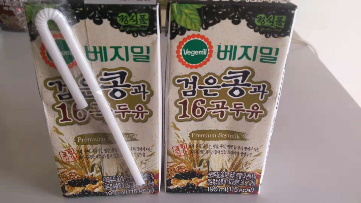 韩国进口 倍吉美尔16谷物黑豆豆奶营养豆乳 190ml*2（体验装）怎么样，好用吗，口碑，心得，评价，试用报告,第2张