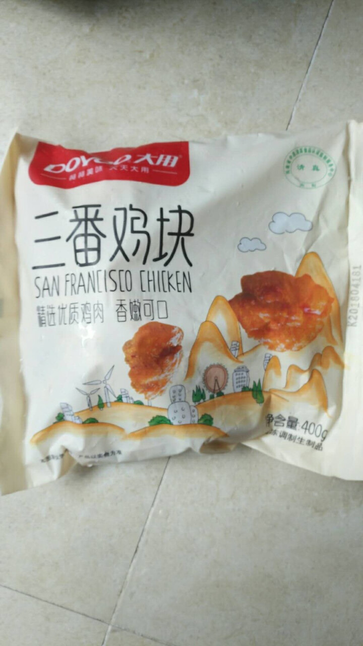 大用食品 三番鸡块 400g/袋 美式风味油炸鸡肉块 炸鸡块 休闲零食 速冻食品怎么样，好用吗，口碑，心得，评价，试用报告,第2张