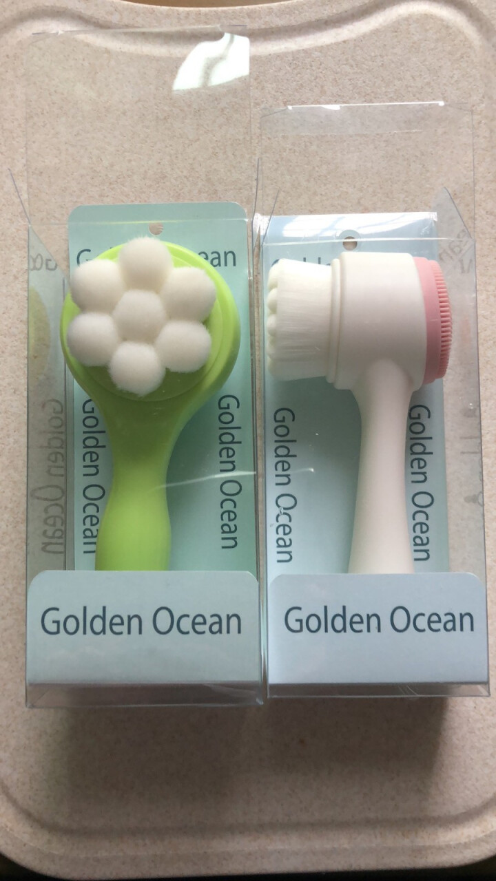 GoldenOcean金海洋梅花双面洗脸刷 站立式软毛硅胶洗脸刷 去黑头去角质 洗脸扑洁面刷 草绿色怎么样，好用吗，口碑，心得，评价，试用报告,第2张