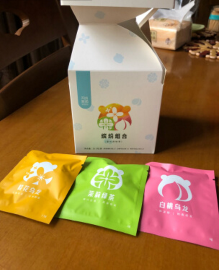 天晓茗润 茶叶 花草茶组合 水果茶 茉莉绿茶 白桃乌龙 桂花乌龙 袋泡花茶包 缤纷组合(9袋一盒)怎么样，好用吗，口碑，心得，评价，试用报告,第3张