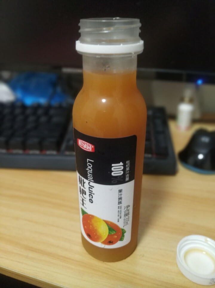 鲜绿园 枇杷汁100%枇杷王枇杷原浆果汁饮料大瓶饮料300ml 单瓶装试饮活动怎么样，好用吗，口碑，心得，评价，试用报告,第5张