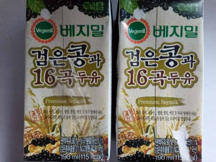 韩国进口 倍吉美尔16谷物黑豆豆奶营养豆乳 190ml*2（体验装）怎么样，好用吗，口碑，心得，评价，试用报告,第2张