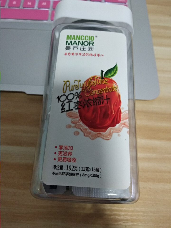 曼乔庄园（MANCCIO MANOR） 正品枣汁饮料红枣汁192g百分百浓缩红枣汁 红枣汁192g（12g*16条）怎么样，好用吗，口碑，心得，评价，试用报告,第3张