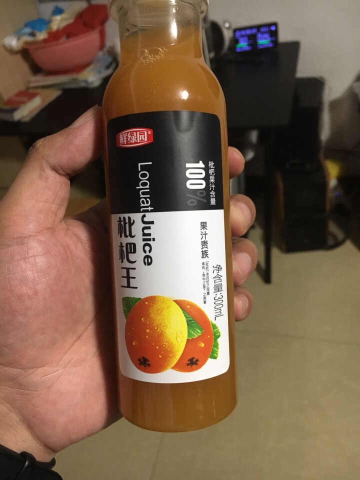 鲜绿园 枇杷汁100%枇杷王枇杷原浆果汁饮料大瓶饮料300ml 单瓶装试饮活动怎么样，好用吗，口碑，心得，评价，试用报告,第2张