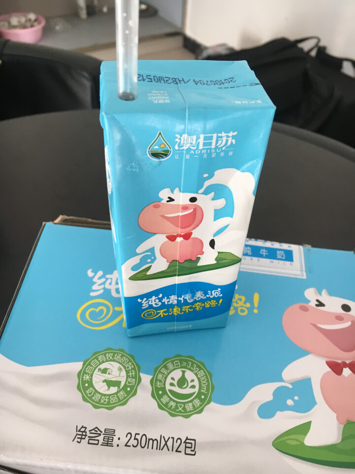 澳日苏 牧场精品纯牛奶   250ml*12盒 礼盒装怎么样，好用吗，口碑，心得，评价，试用报告,第2张