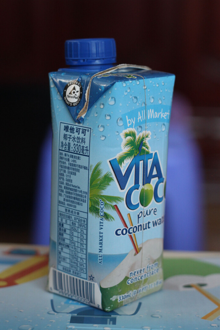 唯他可可（Vita Coco）天然椰子水进口NFC果汁饮料330ml*4瓶怎么样，好用吗，口碑，心得，评价，试用报告,第4张