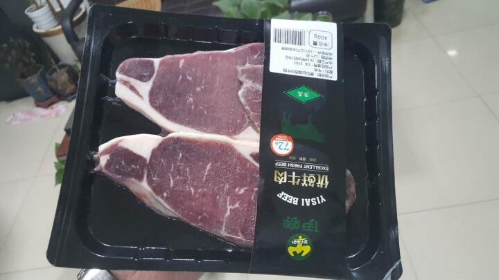 伊赛 原切谷饲西冷牛排 400g/袋 2片 国产谷饲300天 生鲜自营怎么样，好用吗，口碑，心得，评价，试用报告,第3张