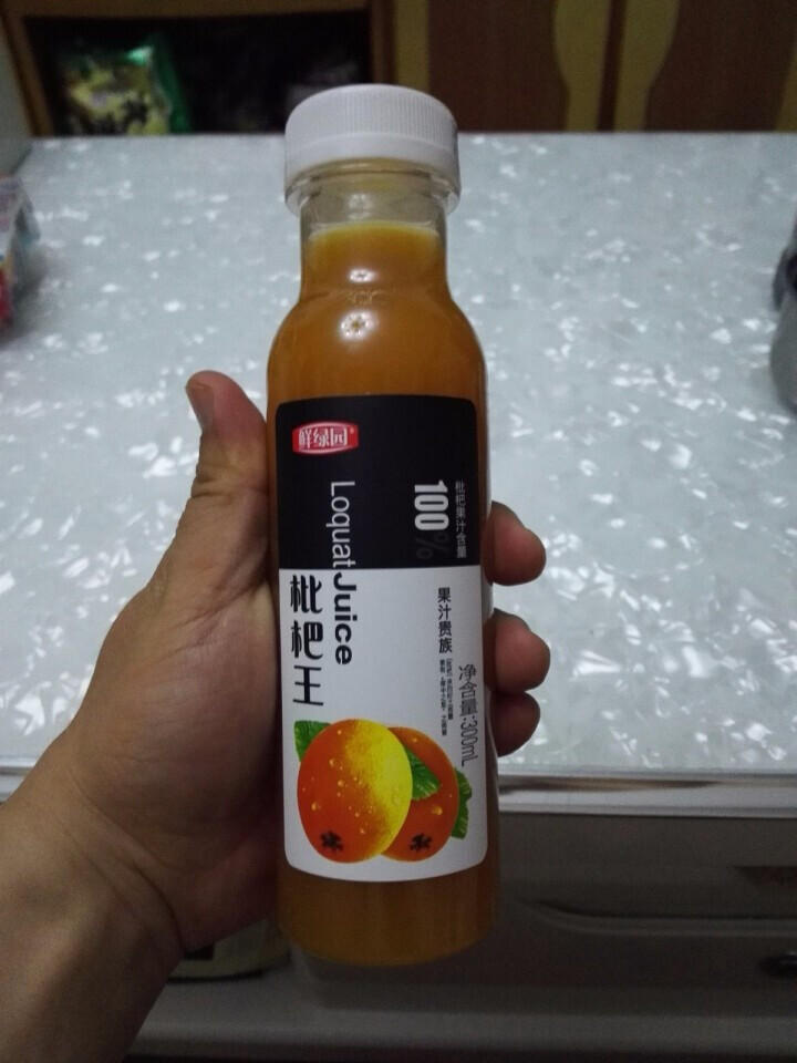 鲜绿园 枇杷汁100%枇杷王枇杷原浆果汁饮料大瓶饮料300ml 单瓶装试饮活动怎么样，好用吗，口碑，心得，评价，试用报告,第4张