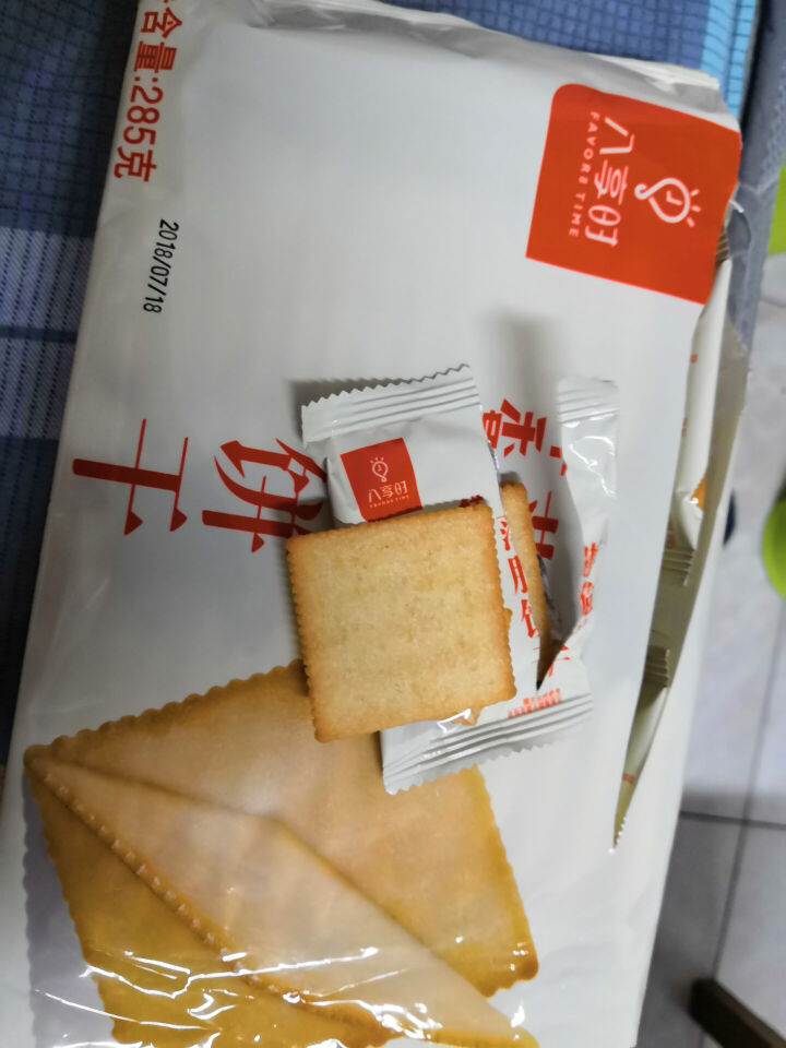 【京东自有品牌】八享时 薄脆饼干 鲜香味 285g/袋 蛋糕 休闲零食怎么样，好用吗，口碑，心得，评价，试用报告,第4张