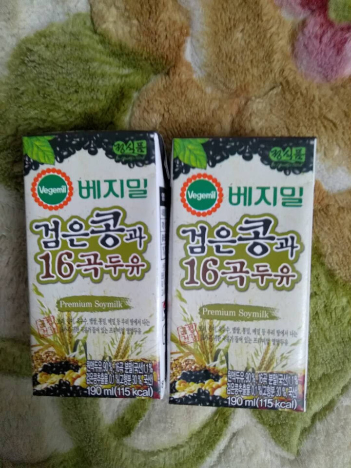 韩国进口 倍吉美尔16谷物黑豆豆奶营养豆乳 190ml*2（体验装）怎么样，好用吗，口碑，心得，评价，试用报告,第3张