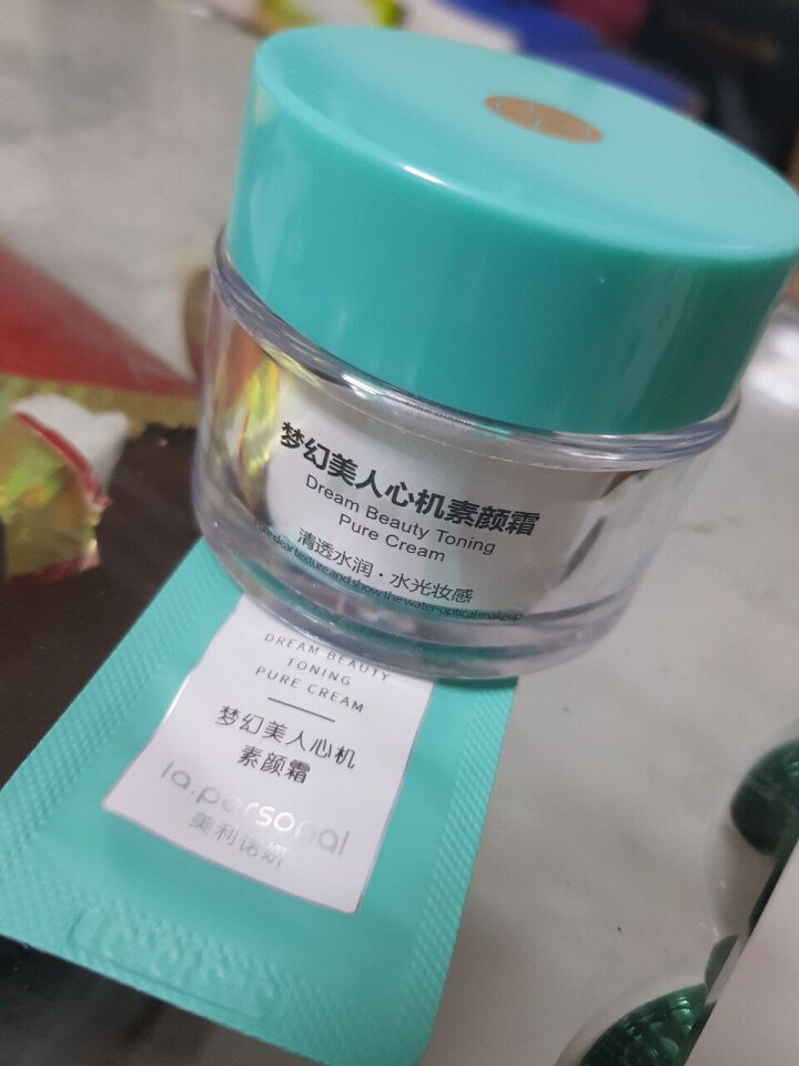 美利诺妍 梦幻美人心机素颜霜50g（裸妆 保湿提亮 妆前面霜乳 懒人霜）怎么样，好用吗，口碑，心得，评价，试用报告,第3张