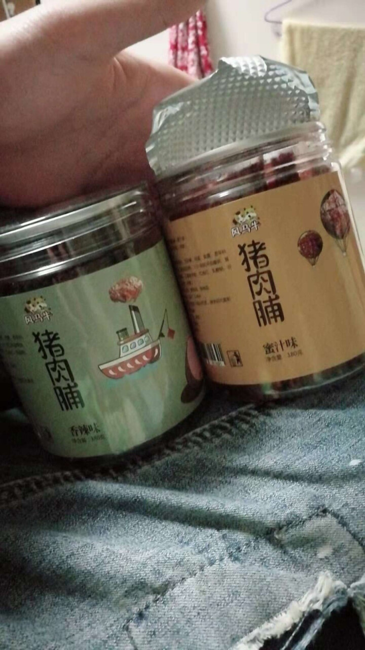 风马牛 肉干肉脯休闲零食猪肉脯靖江特产2018新款 360g/2罐 蜜汁香辣原味3种口味 1罐蜜汁 1罐香辣怎么样，好用吗，口碑，心得，评价，试用报告,第2张