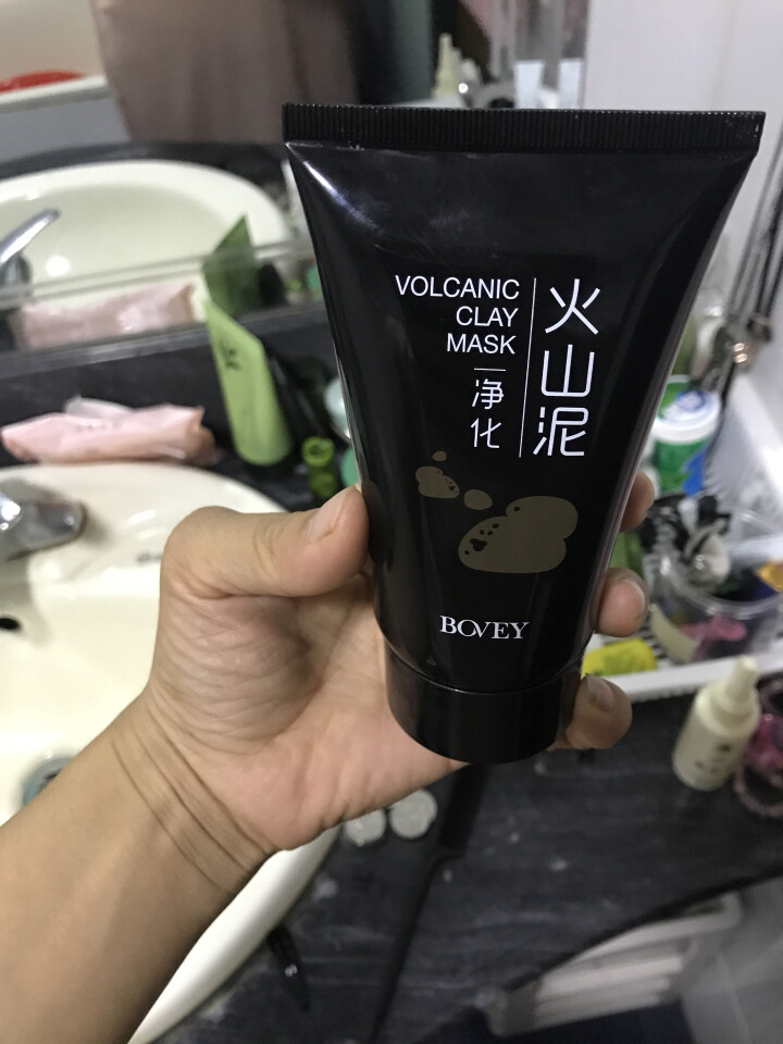 珀薇（BOVEY）火山泥面膜（清透毛孔 软化角质 去黑头 吸附残妆污垢 调节油脂分泌 保湿补水） 火山泥膜120G怎么样，好用吗，口碑，心得，评价，试用报告,第4张