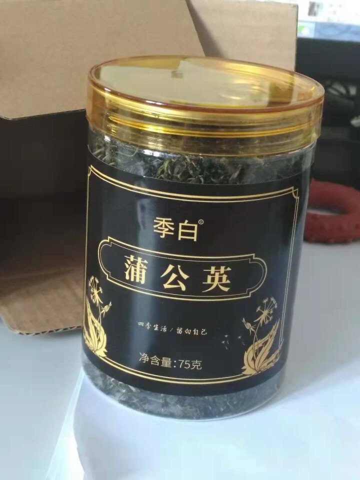 【买2送1同款】季白 茶叶 花草茶 蒲公英茶花茶 婆婆丁蒲公英根叶茶 75g/罐可搭配怎么样，好用吗，口碑，心得，评价，试用报告,第2张