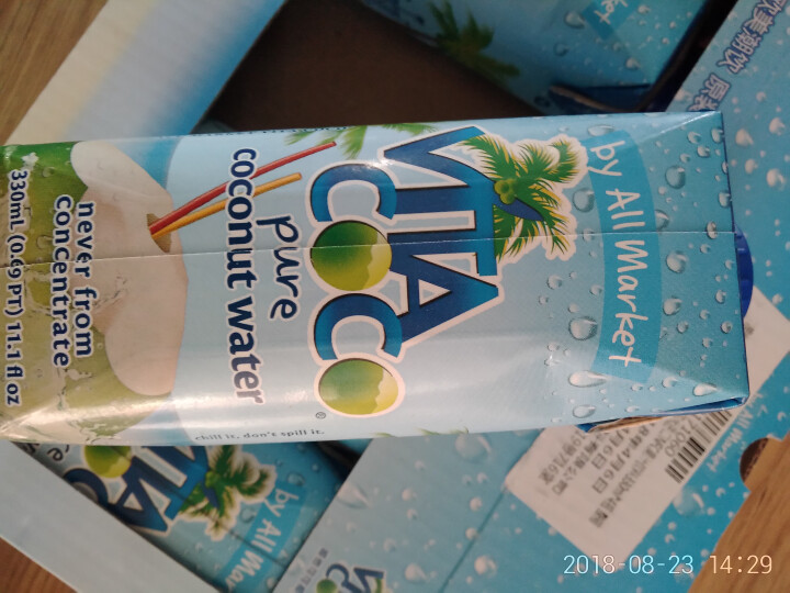 唯他可可（Vita Coco）天然椰子水进口NFC果汁饮料330ml*4瓶怎么样，好用吗，口碑，心得，评价，试用报告,第4张