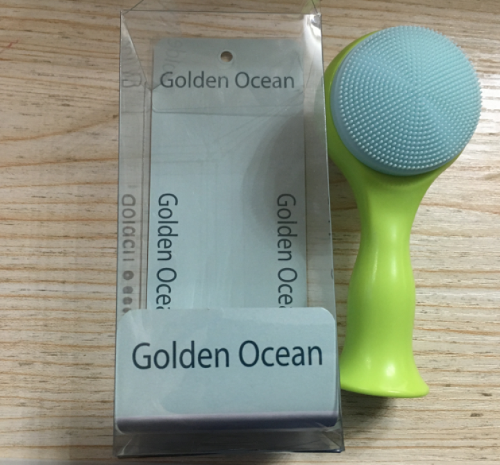 GoldenOcean金海洋梅花双面洗脸刷 站立式软毛硅胶洗脸刷 去黑头去角质 洗脸扑洁面刷 草绿色怎么样，好用吗，口碑，心得，评价，试用报告,第2张