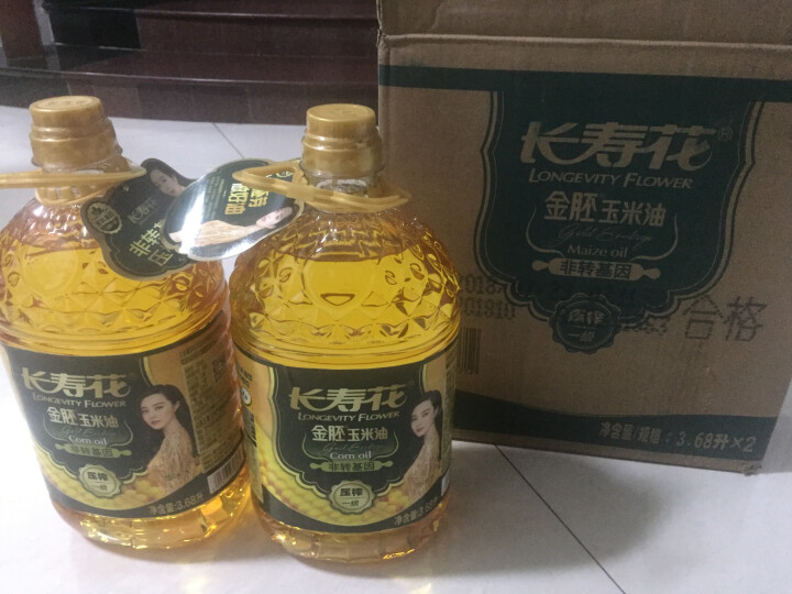 长寿花 非转基因 压榨一级金胚玉米油3.68L*2品质套装 整箱装怎么样，好用吗，口碑，心得，评价，试用报告,第2张