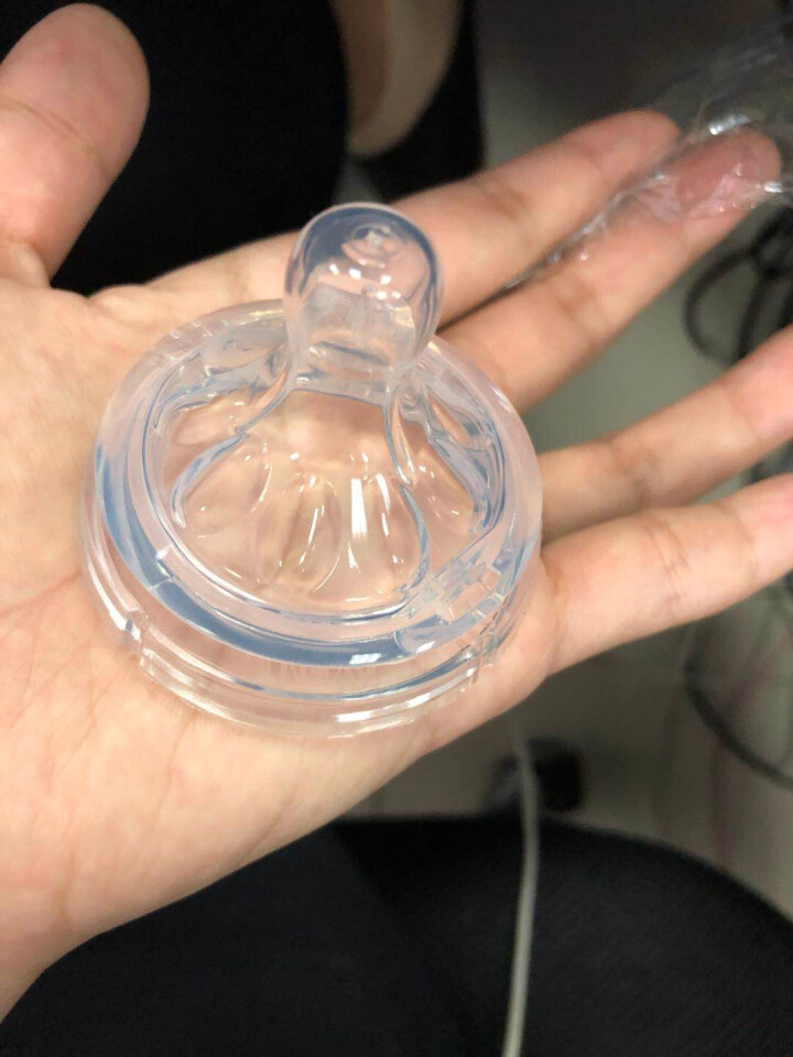 新安怡（AVENT） 宽口径自然原生玻璃塑料奶瓶自然顺畅亲柔型新生儿奶嘴可调速/Y字孔宽口奶嘴 二阶段奶嘴  拆单 简单包装怎么样，好用吗，口碑，心得，评价，试,第4张