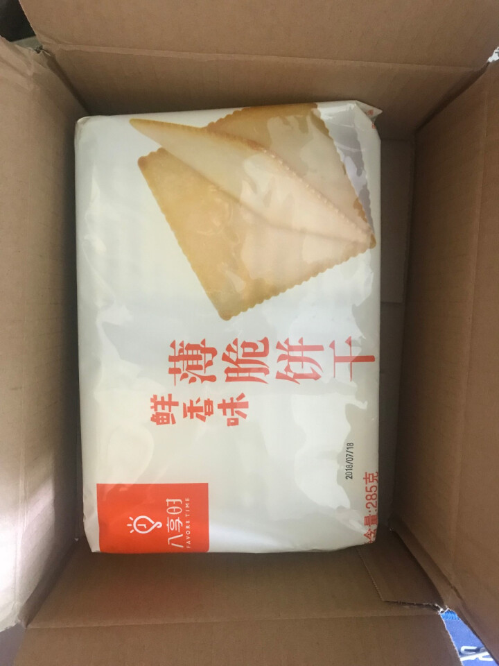 【京东自有品牌】八享时 薄脆饼干 鲜香味 285g/袋 蛋糕 休闲零食怎么样，好用吗，口碑，心得，评价，试用报告,第2张