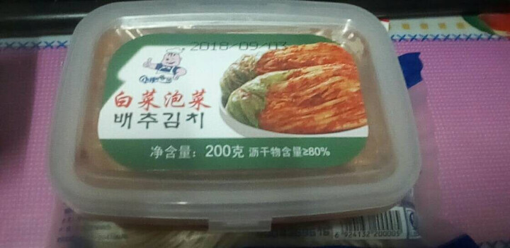 小肥食品白菜泡菜200g辣白菜韩式泡菜腌制咸菜开味下饭菜 小肥泡菜1盒怎么样，好用吗，口碑，心得，评价，试用报告,第2张