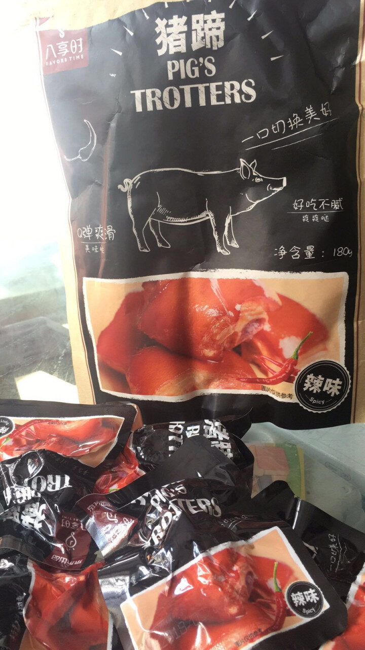 【京东自有品牌】八享时猪蹄 辣味180g   熟食 即食卤味 休闲零食 肉干肉脯怎么样，好用吗，口碑，心得，评价，试用报告,第2张